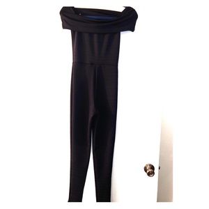 One Piece Body Suit, Off the Shoulders, Navy Blue